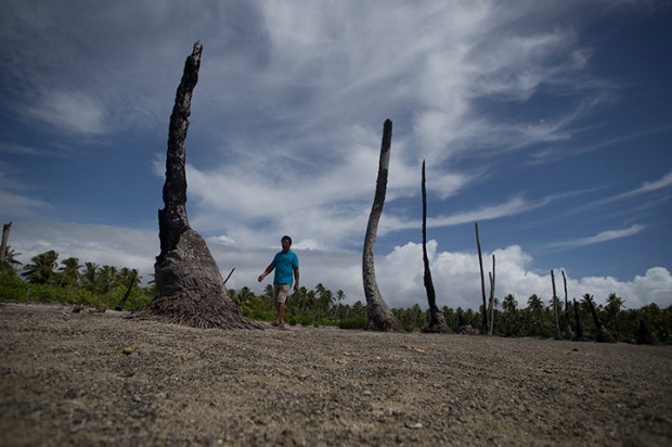 Sea level rising threaten Pacific Islands